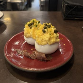 Fawn - Oeuf Mimosa Soft Boiled Eggs - Wine Bars Near Me - Decatur, Georgia