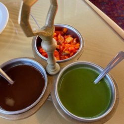 Hudson Curry House - Sauces/ toppings that came with the Samosas!