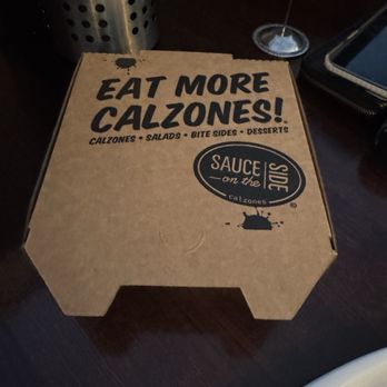 Sauce on the Side - cute togo box! - Pizza Near Me - St. Louis, Missouri Sauce on the Side - cute togo box! - Pizza Near Me - St. Louis, Missouri