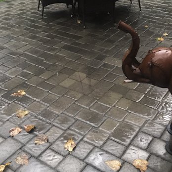 Construction All-Pros - Puddle of rain sitting due to non level surface. - Landscaping Near Me