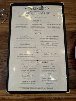 Menu photo 2 Mockingbird Charlottesville, VA