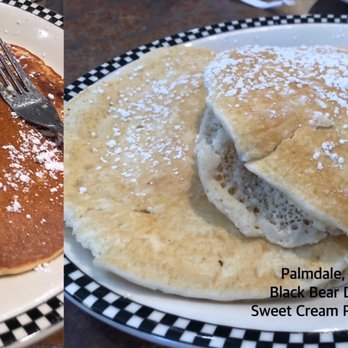 Black Bear Diner Palmdale - Simi Valley Sweet Cream Pancakes (the way it's supposed to look and taste) vs Palmdale (very undercooked & tasted terrible and fell apart). - Diners Near Me - Palmdale, California