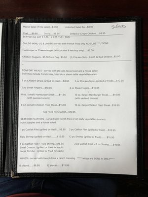 Menu photo 1 Trinity Cafe Trinity, TX