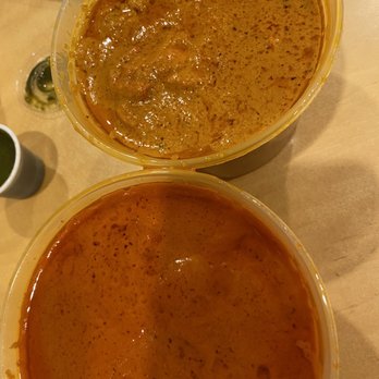 Saffron Grill - Top: Tikka Masala (chicken); bottom: Butter Specialty (Fish). - Indian Near Me - Seattle, Washington Saffron Grill - Top: Tikka Masala (chicken); bottom: Butter Specialty (Fish). - Indian Near Me - Seattle, Washington