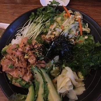 Pacific Catch - Japanese wasabi rice bowl with salmon avocado poke - Seafood Near Me - San Francisco, California Pacific Catch - Japanese wasabi rice bowl with salmon avocado poke - Seafood Near Me - San Francisco, California