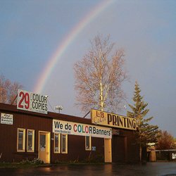 L & B Color Printing - Even Rainbows know where to shop. (No, it's not photoshop, it's real).