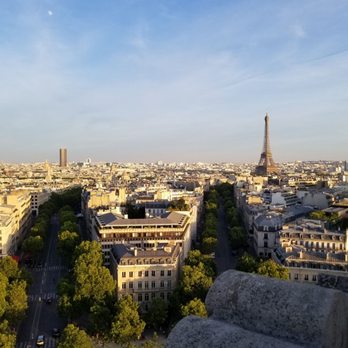 L'Arc de Triomphe - The Eiffel Tower in the distance. - Landmarks & Historical Buildings Near Me - Paris, 75 L'Arc de Triomphe - The Eiffel Tower in the distance. - Landmarks & Historical Buildings Near Me - Paris, 75