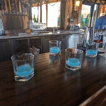 Firebird Tavern - Troy - Drinking the blue koolaide to celebrate another Lions victory! RAWR! - New American Near Me - Troy, Michigan