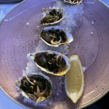 Waterbar - Baked miyagi oysters - Seafood Near Me - San Francisco, California Waterbar - Baked miyagi oysters - Seafood Near Me - San Francisco, California