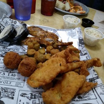 The Salty Landing - Blackened grouper and fried cod with okara - Seafood Near Me - Etowah, North Carolina The Salty Landing - Blackened grouper and fried cod with okara - Seafood Near Me - Etowah, North Carolina