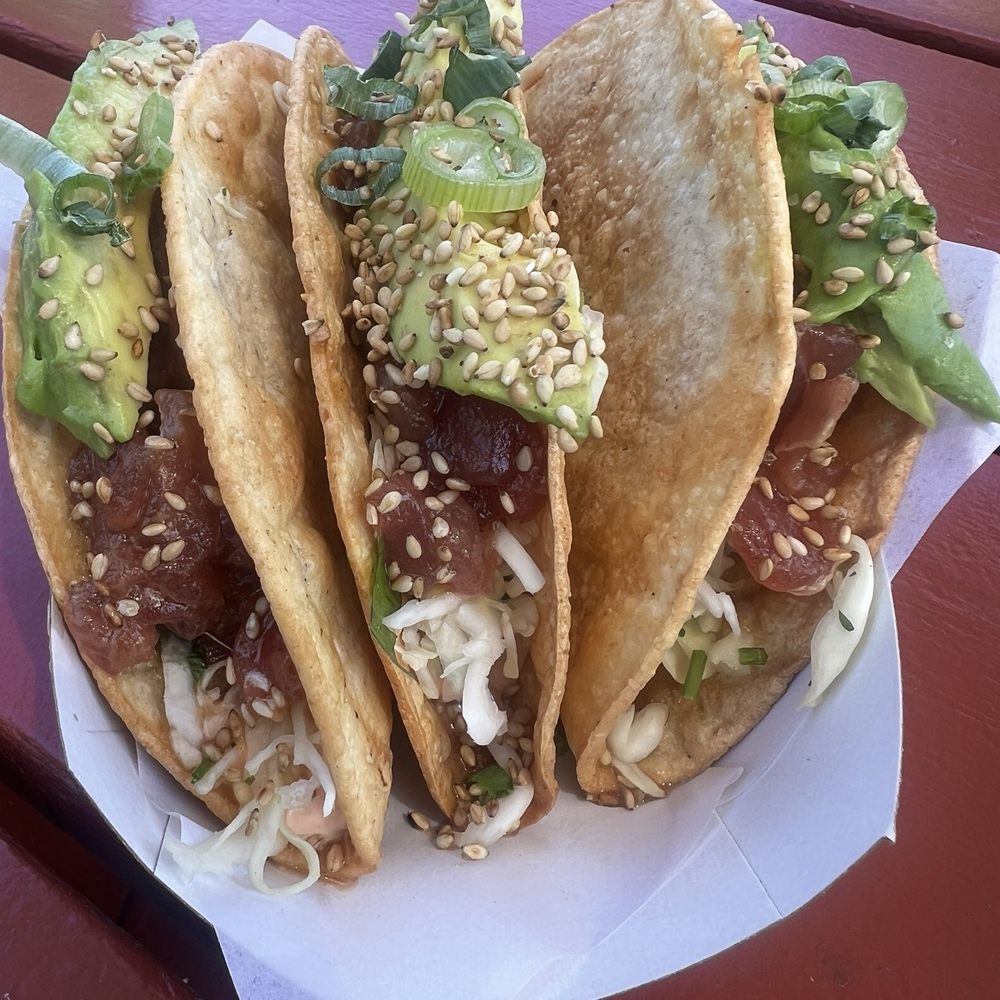 Gott's St. Helena - Ahi Poke Crispy Tacos - Burgers Near Me - Saint Helena, California Gott's St. Helena - Ahi Poke Crispy Tacos - Burgers Near Me - Saint Helena, California