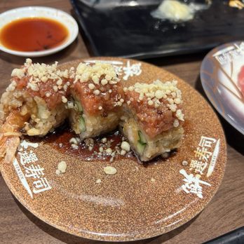 Waka Sakura - Tuna Crunch - Conveyor Belt Sushi Near Me - Irvine, California Waka Sakura - Tuna Crunch - Conveyor Belt Sushi Near Me - Irvine, California