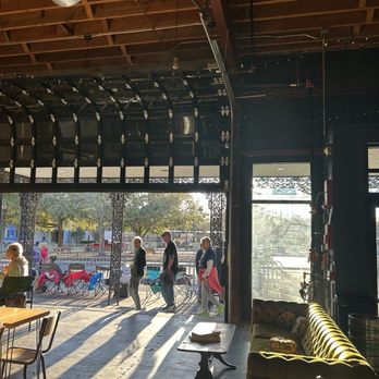 Odd Colony Brewery - Outside patio doors opens - Breweries Near Me - Pensacola, Florida