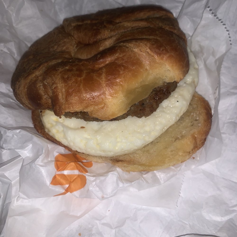 Dunkin' - Sausage, egg, and cheese on croissant - Donuts Near Me - Chestertown, Maryland Dunkin' - Sausage, egg, and cheese on croissant - Donuts Near Me - Chestertown, Maryland