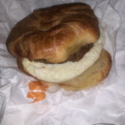 Dunkin' - Sausage, egg, and cheese on croissant