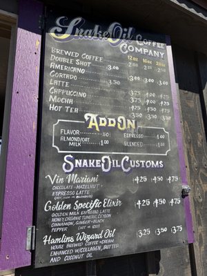 Menu photo 1 Snake Oil Coffee Company Moab, UT Menu photo 1 Snake Oil Coffee Company Moab, UT
