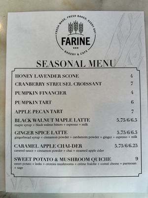 Menu photo 1 Farine Bakery & Cafe Redmond, WA Menu photo 1 Farine Bakery & Cafe Redmond, WA