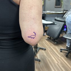 Empire Tattoo Co - This is the stencil of the tattoo. Not the stencil that was tattooed tho, it was repositioned before it was tattooed.