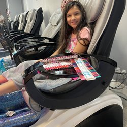 Birthday girl pedicure
