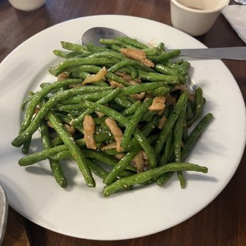 La Mei Zi - Stir-Fried String Beans with Pork - Chinese Near Me - Doraville, Georgia La Mei Zi - Stir-Fried String Beans with Pork - Chinese Near Me - Doraville, Georgia