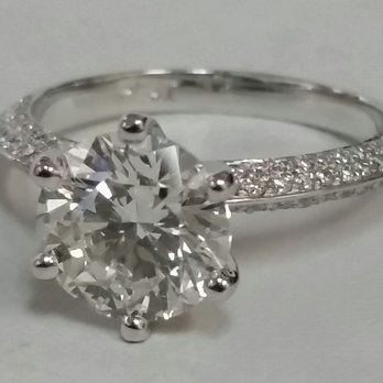 Joeys Jewelry - Custom made pave diamond solitare - Jewelry Near Me - Plaistow, New Hampshire Joeys Jewelry - Custom made pave diamond solitare - Jewelry Near Me - Plaistow, New Hampshire