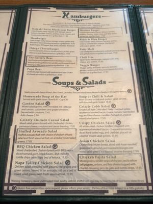 Menu photo 6 Grizzly Cafe Wrightwood, CA