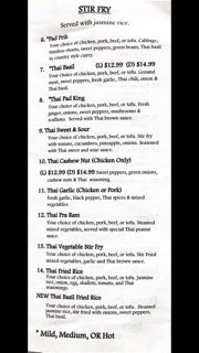Menu photo 5 Thai Number 9 Grand Junction, CO