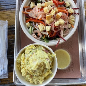 Pig In a Pickle - Green Salad and Potato Salad - Barbeque Near Me - Corte Madera, California