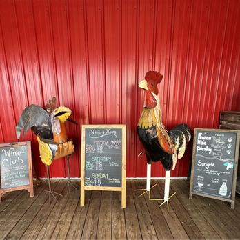 Robin Hill Farm and Vineyard - Signs in the porch. - Venues & Event Spaces Near Me - Brandywine, Maryland