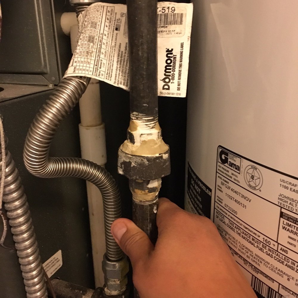 Xcel Energy HomeSmart - Randy replaced the leaking pipe for a new high-quality one (new on the left, old on the right). - Heating & Air Conditioning/HVAC Near Me Xcel Energy HomeSmart - Randy replaced the leaking pipe for a new high-quality one (new on the left, old on the right). - Heating & Air Conditioning/HVAC Near Me