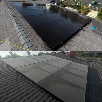 Orange County Pacific Window Cleaning - Before and after solar panel cleaning - Window Washing Near Me - Orange, California Orange County Pacific Window Cleaning - Before and after solar panel cleaning - Window Washing Near Me - Orange, California