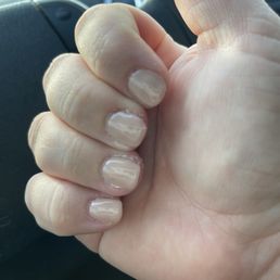 She didn't even bother to clean them up pretty