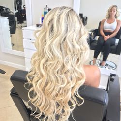 SV Hair Salon - Beach curls on this beauty in Roslyn/Albertson, Long Island, NY