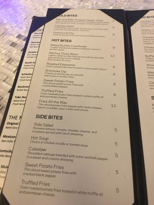 Menu photo 3 W XYZ Bar Tampa, FL