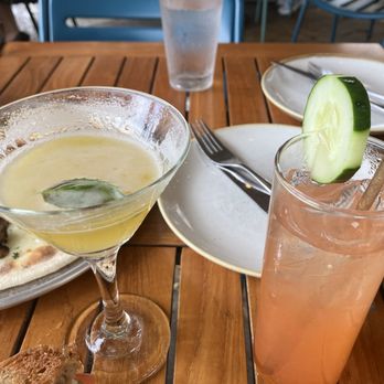 Monkeypod Kitchen - Seared Ahi Sandwich Garlic Truffle Oil Fries Fresh Caught Fish Tacos and the lobster pizza is broke the mouth Ono - Hawaiian Near Me - Kapolei, Hawaii