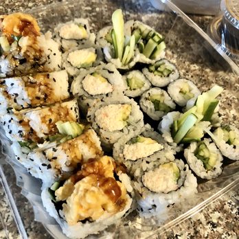 Sushi House - Sweet potato tempura roll, California roll and cucumber roll - Sushi Bars Near Me - Farmington, Michigan