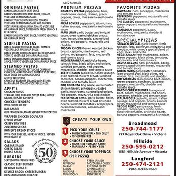Romeo's - Photo - Italian Near Me - Victoria, British Columbia Romeo's - Photo - Italian Near Me - Victoria, British Columbia