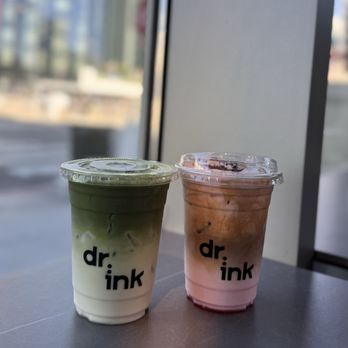 Dr.ink - Iced matcha and iced rose latte - Coffee & Tea Near Me - San Jose, California Dr.ink - Iced matcha and iced rose latte - Coffee & Tea Near Me - San Jose, California