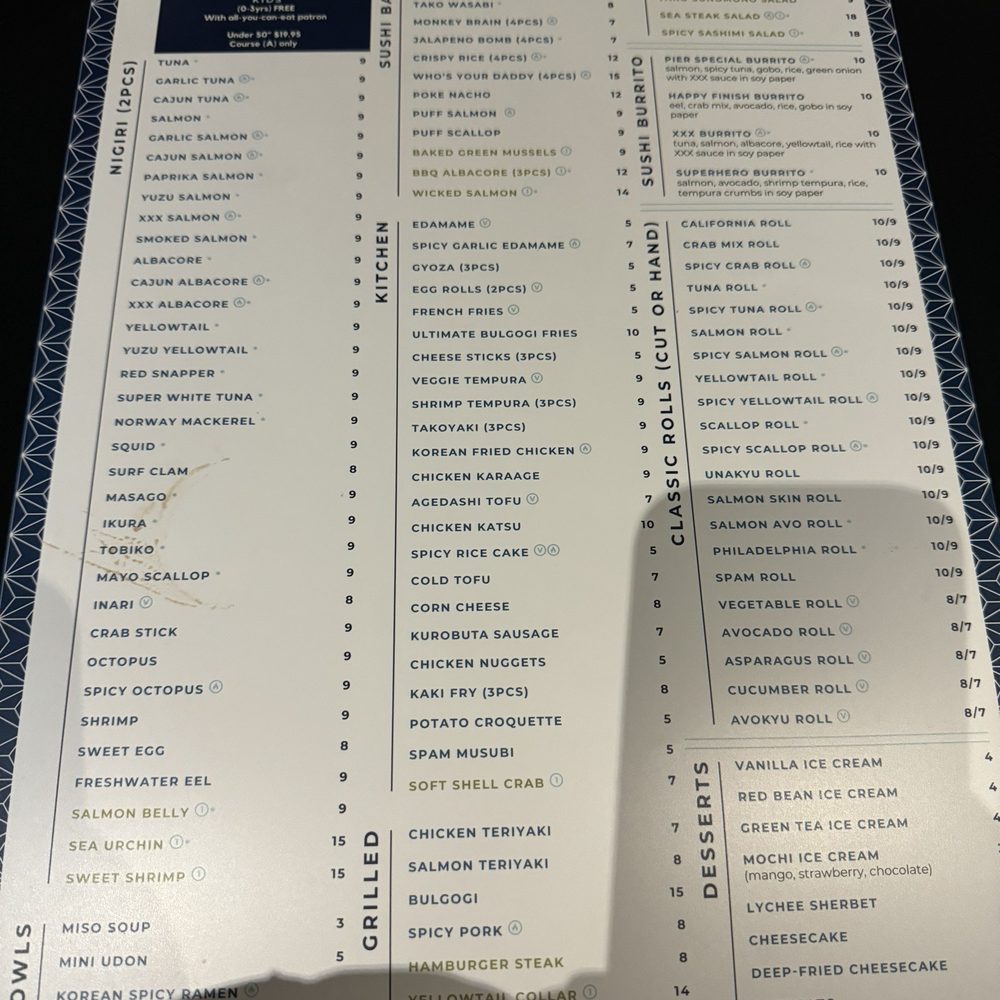 Pier 50 Sushi - Arden - Menu - Sushi Bars Near Me - Sacramento, California Pier 50 Sushi - Arden - Menu - Sushi Bars Near Me - Sacramento, California