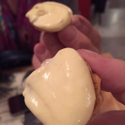 Prosciutteria Dall'ava 33 Cento - Fresh marscapone over fresh local biscuits to top off the meal.