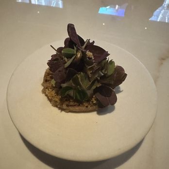 Sons & Daughters - Fourth course - house killed rye bread with crème fraiche and sunset sorrel - New American Near Me - San Francisco, California Sons & Daughters - Fourth course - house killed rye bread with crème fraiche and sunset sorrel - New American Near Me - San Francisco, California