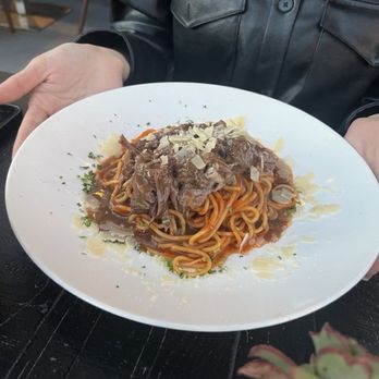 Rafael's Kitchen - Red Wine Braised Short Rib Spaghetti - Breakfast & Brunch Near Me - Santa Ana, California Rafael's Kitchen - Red Wine Braised Short Rib Spaghetti - Breakfast & Brunch Near Me - Santa Ana, California