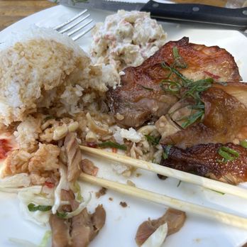 Aloha Mixed Plate - Shoyu chicken - Hawaiian Near Me - Lahaina, Hawaii