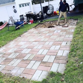 London Construction Services - Before (removed & discarded old pavers) - Roofing Near Me - Woodland Park, New Jersey London Construction Services - Before (removed & discarded old pavers) - Roofing Near Me - Woodland Park, New Jersey