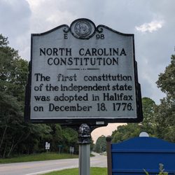 North Carolina Constitution - North Carolina Constitution Historical Marker, Halifax