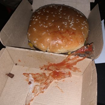 McDonald's - a half eaten hamburger in a box - Fast Food Near Me - Salem, Virginia McDonald's - a half eaten hamburger in a box - Fast Food Near Me - Salem, Virginia