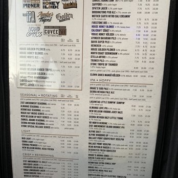 Yard House - Beer menu - New American Near Me - San Jose, California