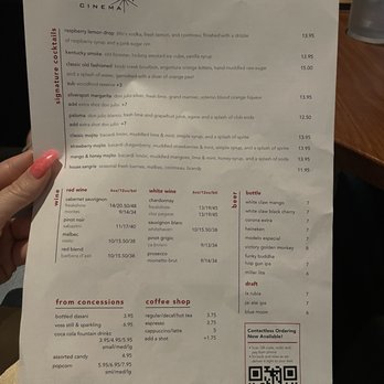 Silverspot Cinema - Menu June 2021 - Cinema Near Me - Miami, Florida