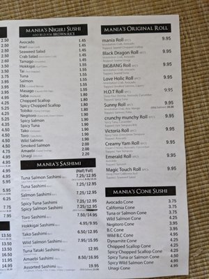 Menu photo 5 Sushi Mania Vancouver, BC Menu photo 5 Sushi Mania Vancouver, BC
