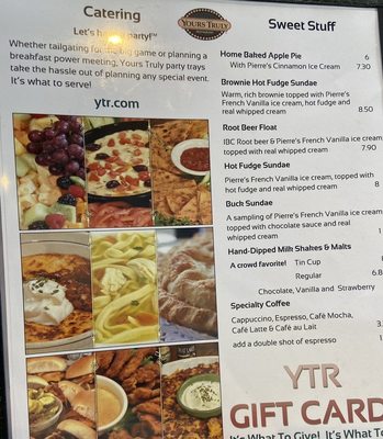 Menu photo 1 Yours Truly Restaurants Chagrin Falls, OH Menu photo 1 Yours Truly Restaurants Chagrin Falls, OH